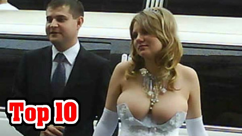 【Top10】10件最糟糕的婚纱 相信我穿上它就没什么心情结婚了!!!@油兔不二字幕组